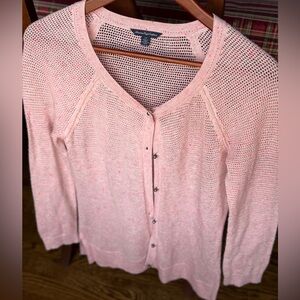 American Eagle Speckled Confetti Knit Cardigan Sz L